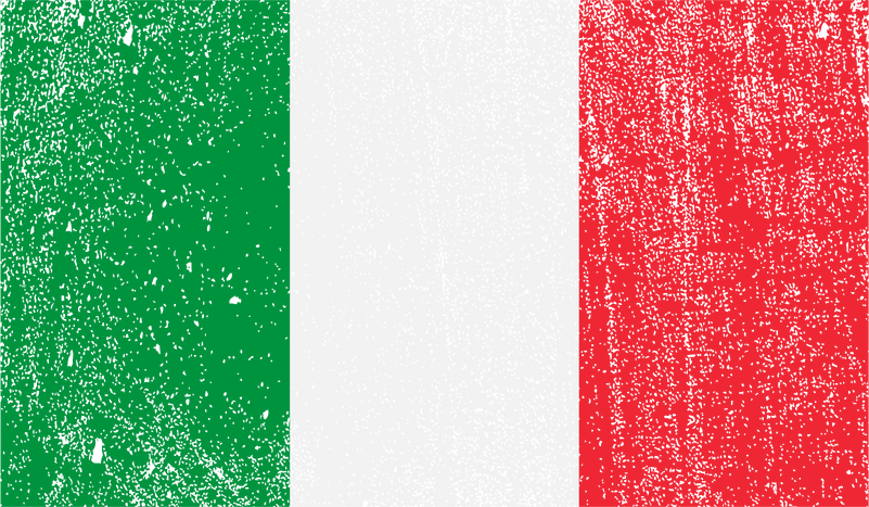 grunge styled flag of Italy