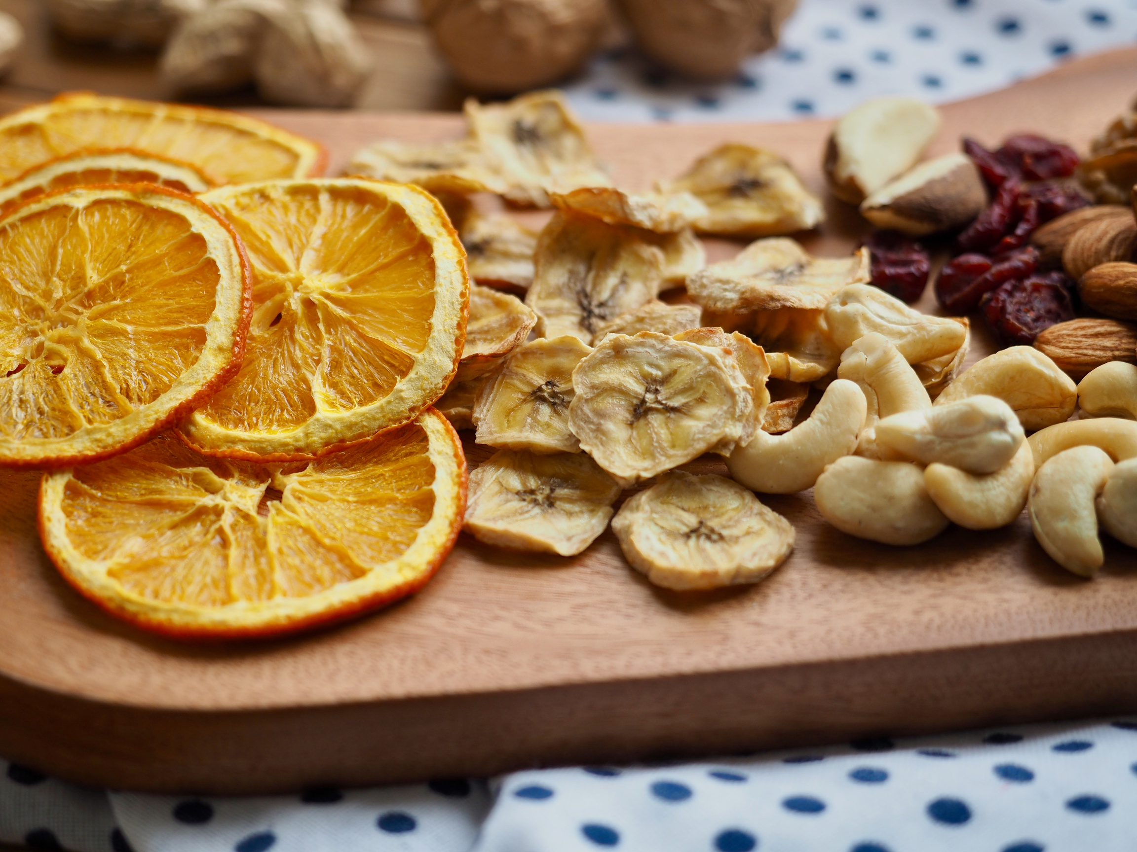 Dried fruits and nuts